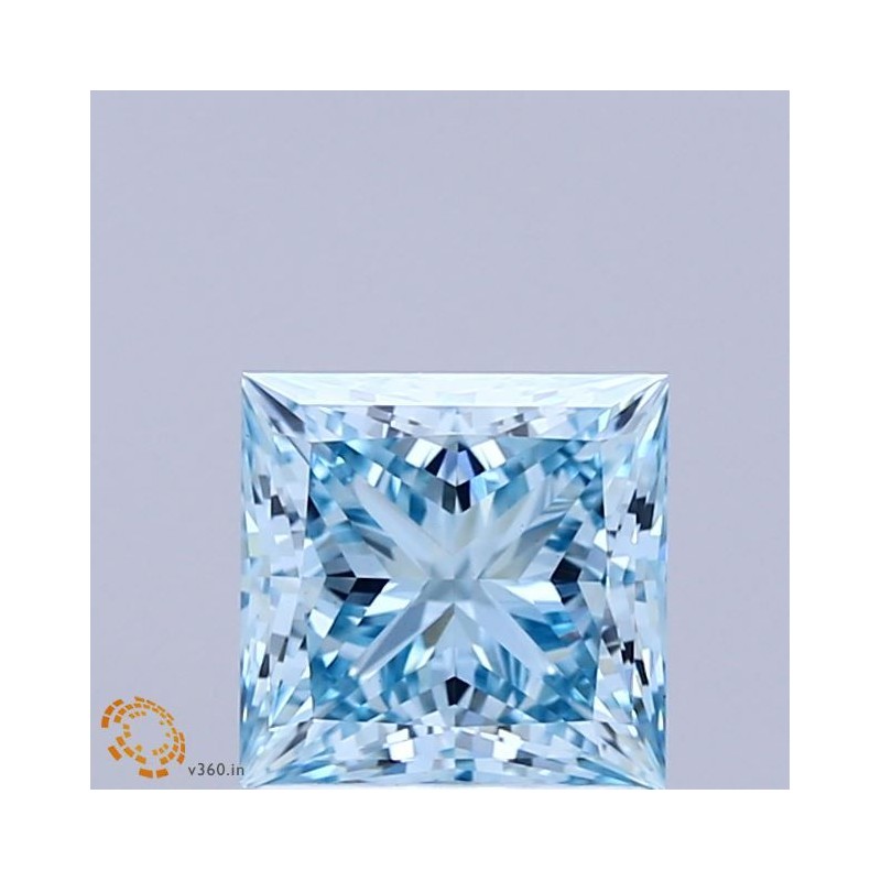 Diament laboratoryjny o barwie fantazyjnej szlif princess, 1.51ct, VVS2, Fancy Vivid Blue, IGI LG737596288 Diament laboratoryjny o barwie fantazyjnej szlif princess, 1.51ct, VVS2, Fancy Vivid Blue, IGI LG737596288