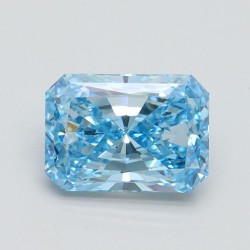 Diament laboratoryjny o barwie fantazyjnej radiant, 1.56ct, VVS2, Fancy Vivid Blue, IGI LG560224432