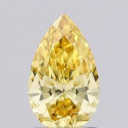 Diament laboratoryjny o barwie fantazyjnej szlif gruszkowy, 1ct, VVS2, Fancy Vivid Yellow, IGI LG743533955