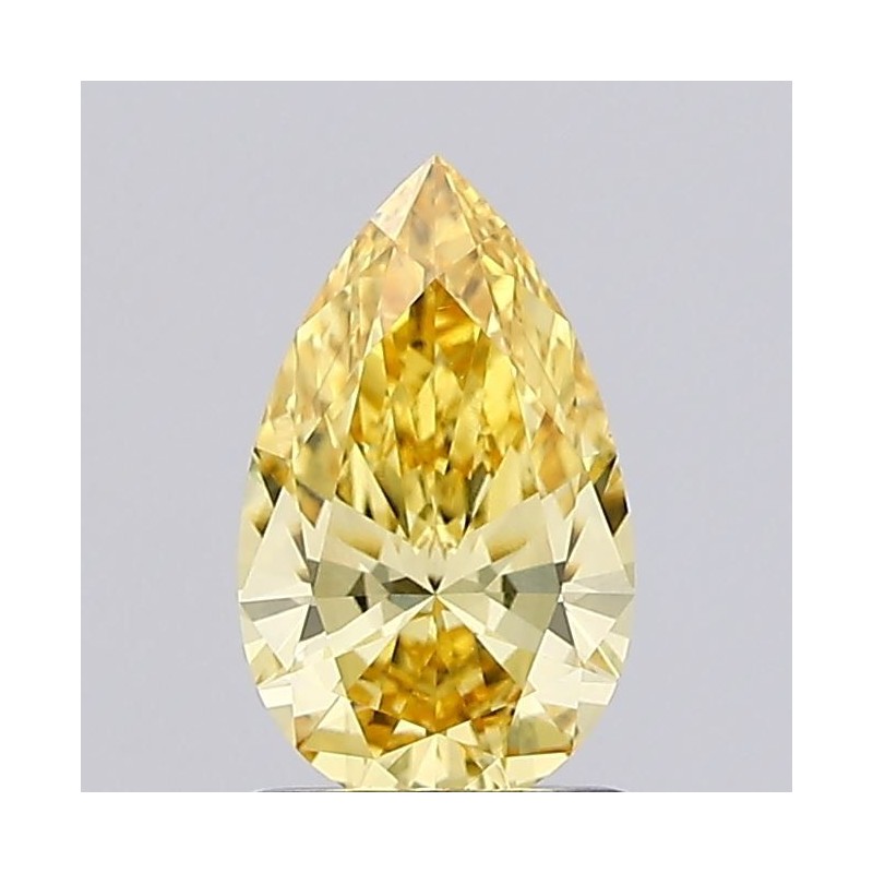 Diament laboratoryjny o barwie fantazyjnej szlif gruszkowy, 1ct, VVS2, Fancy Vivid Yellow, IGI LG743533955