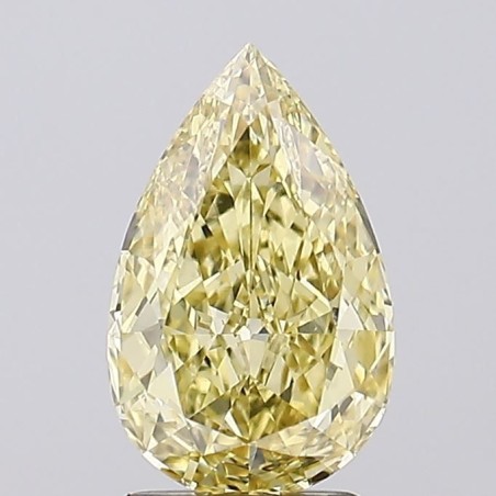Diament laboratoryjny o barwie fantazyjnej szlif gruszkowy, 2.09ct, VVS2, Fancy Yellow, IGI LG736501287