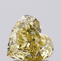 Diament laboratoryjny o barwie fantazyjnej serce, 1.22ct, VVS2, Fancy Intense Yellow, IGI LG635408441
