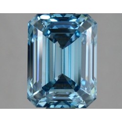 Diament laboratoryjny o barwie fantazyjnej szlif szmaragdowy, 2.24ct, VVS2, Fancy Vivid Blue, IGI LG737501460