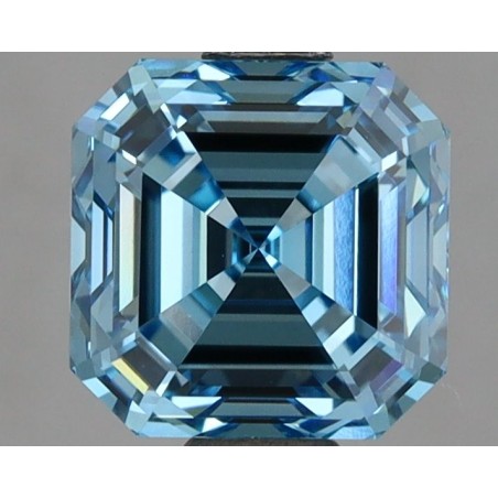 Diament laboratoryjny o barwie fantazyjnej Asscher, 2.02ct, VVS2, Fancy Vivid Blue, IGI LG737501457