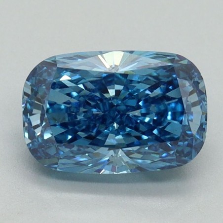 Diament laboratoryjny o barwie fantazyjnej szlif poduszkowy brylantowy, 1.54ct, VVS2, Fancy Vivid Blue, IGI LG656415022