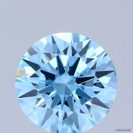 Diament laboratoryjny o barwie fantazyjnej szlif okrągły, 1.03ct, VVS2, Fancy Vivid Blue, IGI LG739526196