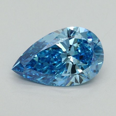 Diament laboratoryjny o barwie fantazyjnej szlif gruszkowy, 1.53ct, VVS2, Fancy Vivid Blue, IGI LG645458839