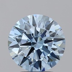 Diament laboratoryjny o barwie fantazyjnej szlif okrągły, 2.52ct, VVS2, Fancy Vivid Blue, IGI LG712575491