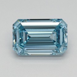 Diament laboratoryjny o barwie fantazyjnej szlif szmaragdowy, 1.09ct, VVS2, Fancy Intense Blue, IGI LG591360120