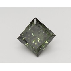 Diament laboratoryjny o barwie fantazyjnej szlif princess, 1.43ct, VVS2, Fancy Vivid Green, IGI LG566313585
