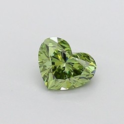 Diament laboratoryjny o barwie fantazyjnej serce, 0.71ct, VVS2, Fancy Vivid Green, IGI LG723547069
