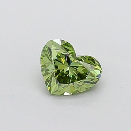Diament laboratoryjny o barwie fantazyjnej serce, 0.71ct, VVS2, Fancy Vivid Green, IGI LG723547069