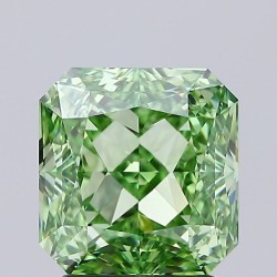 Diament laboratoryjny o barwie fantazyjnej szlif radiant kawadratowy, 2.51ct, VVS1, Fancy Vivid Green, IGI LG692581661
