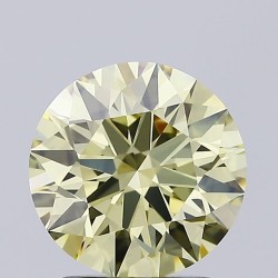 Diament laboratoryjny o barwie fantazyjnej szlif okrągły, 2.03ct, VVS1, Fancy Yellow, IGI LG692583501