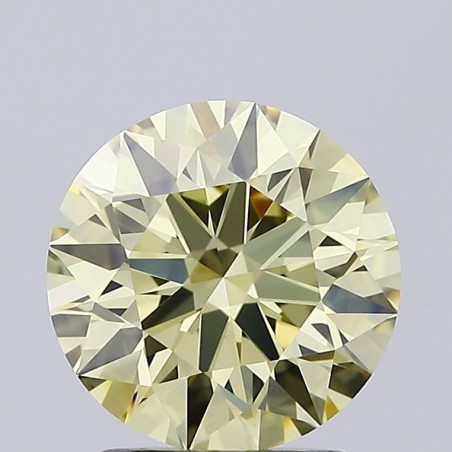 Diament laboratoryjny o barwie fantazyjnej szlif okrągły, 2.03ct, VVS1, Fancy Yellow, IGI LG692583501