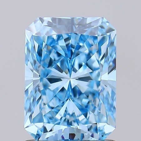 Diament laboratoryjny o barwie fantazyjnej radiant, 1.54ct, VVS2, Fancy Vivid Blue, IGI LG619446024