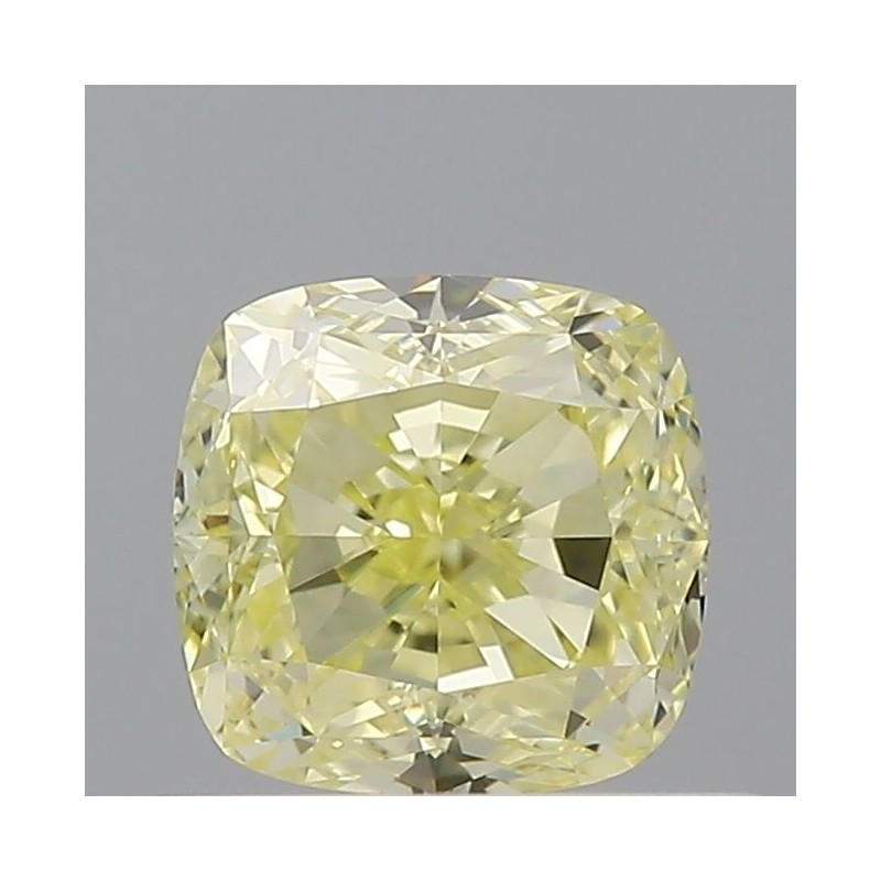 Diament o barwie fantazyjnej szlif poduszkowy modyfikowany, 0.7ct, VVS1, Fancy Yellow, GIA 2527878143 Diament o barwie fantazyjnej szlif poduszkowy modyfikowany, 0.7ct, VVS1, Fancy Yellow, GIA 2527878143