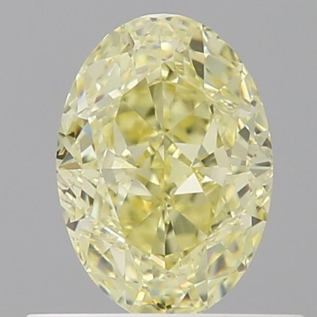 Diament o barwie fantazyjnej szlif owalny, 0.71ct, VVS1, Fancy Yellow, GIA 6531005695