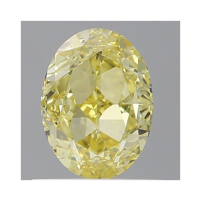 Diament o barwie fantazyjnej szlif owalny, 1ct, SI1, Fancy Intense Yellow, GIA 2524326072