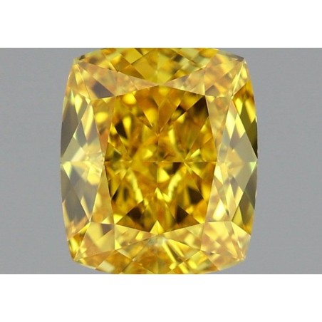 Diament laboratoryjny o barwie fantazyjnej szlif poduszkowy brylantowy, 1.01ct, VVS2, Fancy Vivid Yellow, IGI LG681544953