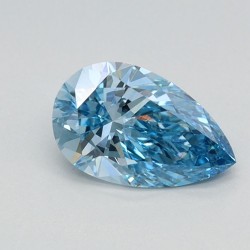 Diament laboratoryjny o barwie fantazyjnej szlif gruszkowy, 0.74ct, VVS2, Fancy Vivid Blue, IGI LG626424646