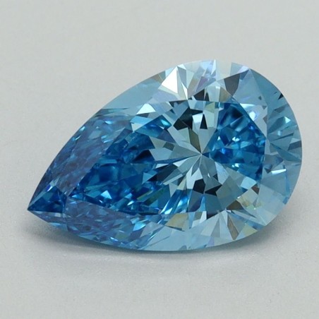 Diament laboratoryjny o barwie fantazyjnej szlif gruszkowy, 1.52ct, VVS2, Fancy Vivid Blue, IGI LG645458838
