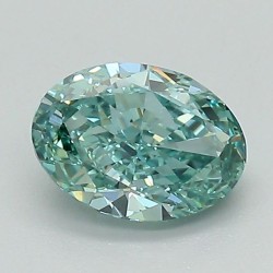 Diament laboratoryjny o barwie fantazyjnej szlif owalny, 1ct, VVS2, Fancy Vivid Green, IGI LG633410254