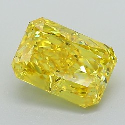 Diament laboratoryjny o barwie fantazyjnej radiant, 1.85ct, VVS1, Fancy Vivid Yellow, IGI LG606336162