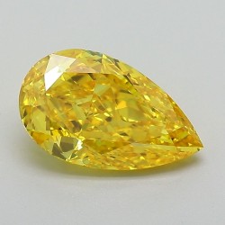 Diament laboratoryjny o barwie fantazyjnej szlif gruszkowy, 1.86ct, VVS2, Fancy Vivid Yellow, IGI LG657438778
