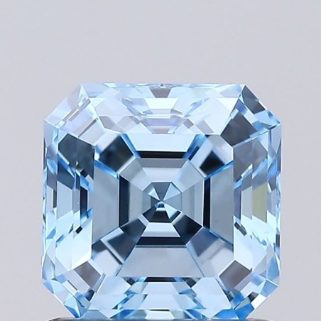 Diament laboratoryjny o barwie fantazyjnej Asscher, 1ct, VVS2, Fancy Vivid Blue, IGI LG739551783