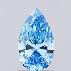 Diament laboratoryjny o barwie fantazyjnej szlif gruszkowy, 1ct, VVS2, Fancy Vivid Blue, IGI LG727553130