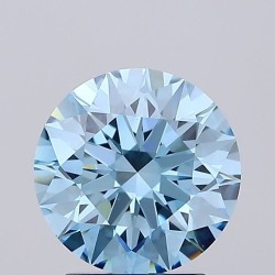 Diament laboratoryjny o barwie fantazyjnej szlif okrągły, 2.37ct, VVS2, Fancy Vivid Blue, IGI LG719563712