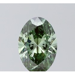 Diament laboratoryjny o barwie fantazyjnej szlif owalny, 1.58ct, VVS2, Fancy Vivid Green, IGI LG720596684