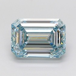 Diament laboratoryjny o barwie fantazyjnej szlif szmaragdowy, 2.05ct, VVS2, Fancy Green, IGI LG732542706