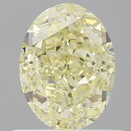 Diament o barwie fantazyjnej szlif owalny, 0.71ct, VS1, Fancy Light Yellow, GIA 2536139833