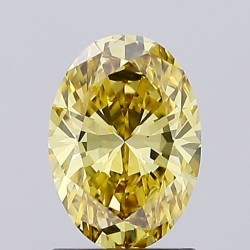 Diament laboratoryjny o barwie fantazyjnej szlif owalny, 1.09ct, VVS2, Fancy Intense Yellow, IGI LG732569133