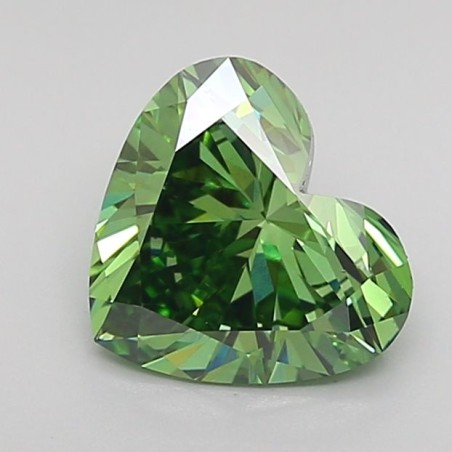 Diament laboratoryjny o barwie fantazyjnej serce, 1.34ct, VVS2, Fancy Vivid Green, IGI LG717598804