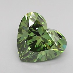 Diament laboratoryjny o barwie fantazyjnej serce, 1.01ct, VVS2, Fancy Vivid Green, IGI LG717598806