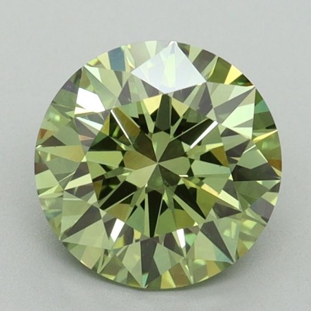 Diament laboratoryjny o barwie fantazyjnej szlif okrągły, 1.51ct, VVS2, Fancy Vivid Green, IGI LG641486197