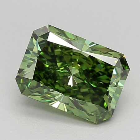 Diament laboratoryjny o barwie fantazyjnej radiant, 1.51ct, VVS2, Fancy Vivid Green, IGI LG660445419