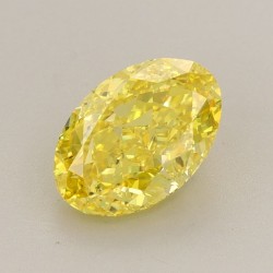 Diament laboratoryjny o barwie fantazyjnej szlif owalny, 1.84ct, VVS2, Fancy Vivid Yellow, IGI LG633445778