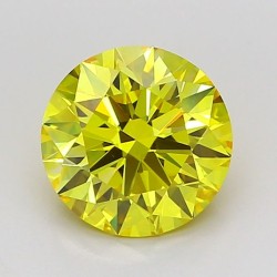 Diament laboratoryjny o barwie fantazyjnej szlif okrągły, 2.09ct, VVS1, Fancy Vivid Yellow, IGI LG737536588