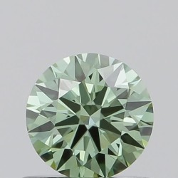 Diament laboratoryjny o barwie fantazyjnej szlif okrągły, 0.5ct, VVS2, Fancy Vivid Green, IGI LG739535128