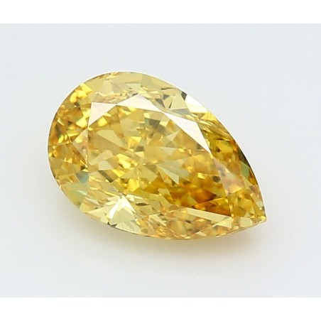 Diament laboratoryjny o barwie fantazyjnej szlif gruszkowy, 2.57ct, VVS2, Fancy Vivid Yellow, IGI LG660446474