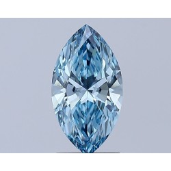 Diament laboratoryjny o barwie fantazyjnej markiza, 1.61ct, VVS2, Fancy Vivid Blue, IGI LG602350060