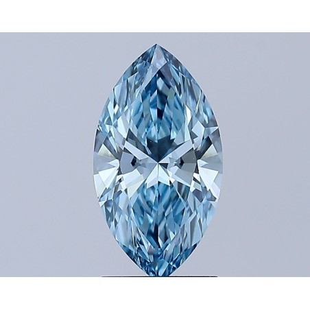 Diament laboratoryjny o barwie fantazyjnej markiza, 1.61ct, VVS2, Fancy Vivid Blue, IGI LG602350060