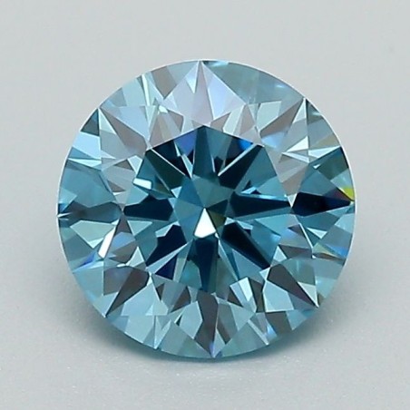 Diament laboratoryjny o barwie fantazyjnej szlif okrągły, 1.06ct, VVS2, Fancy Vivid Blue, IGI LG683531968