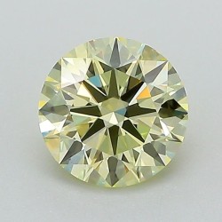 Diament laboratoryjny o barwie fantazyjnej szlif okrągły, 1.02ct, IF, Fancy Yellow, IGI LG680521435