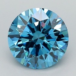 Diament laboratoryjny o barwie fantazyjnej szlif okrągły, 1.54ct, VVS2, Fancy Vivid Blue, IGI LG689546748