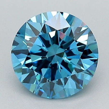 Diament laboratoryjny o barwie fantazyjnej szlif okrągły, 1.54ct, VVS2, Fancy Vivid Blue, IGI LG689546748